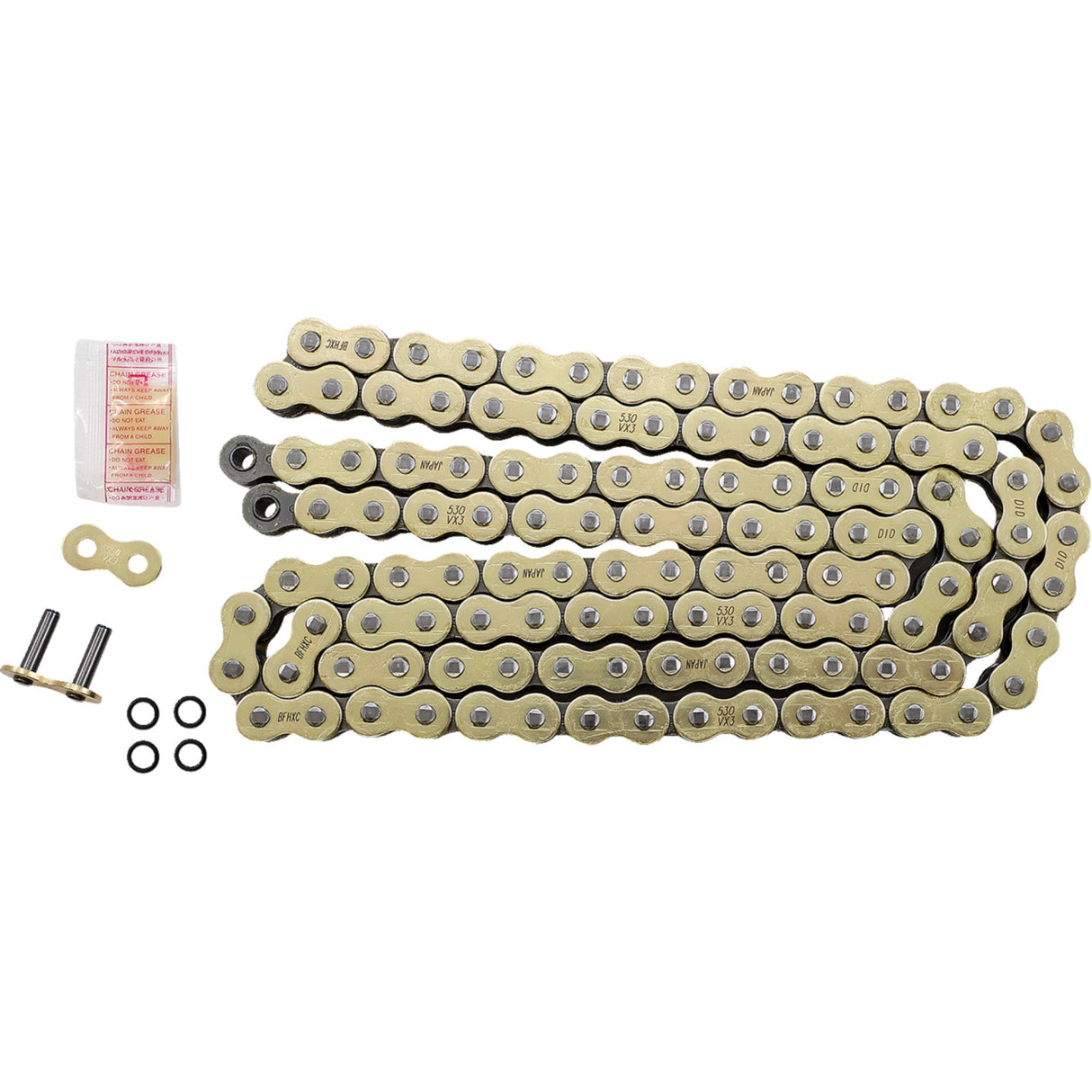 DID 1223-1454 M530VX3G120ZB 530 VX3 Chain 530 VX3 - Drive Chain - 120 Links - Gold