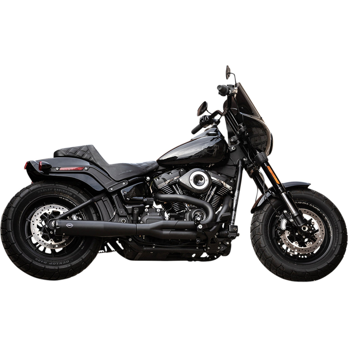 S&s Cycle Superstreet 2-Into-1 Exhaust System - 550-0789B For Harley Softail 2018-2024