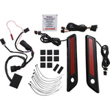 CUSTOM DYNAMICS 2040-2867 CD-SBL-DC-RB Saddlebag Latch Dual Color Accent Lights - Red - Black