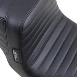 LePera Tailwhip Seat Pleated Black - LN-581PT For Harley Dyna 1996-2003