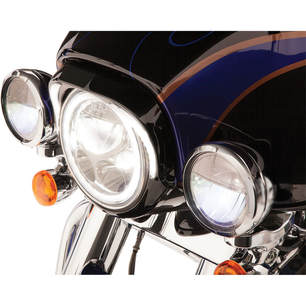 CIRO 2001-1364 45211 Fang® Headlight Bezels - Black