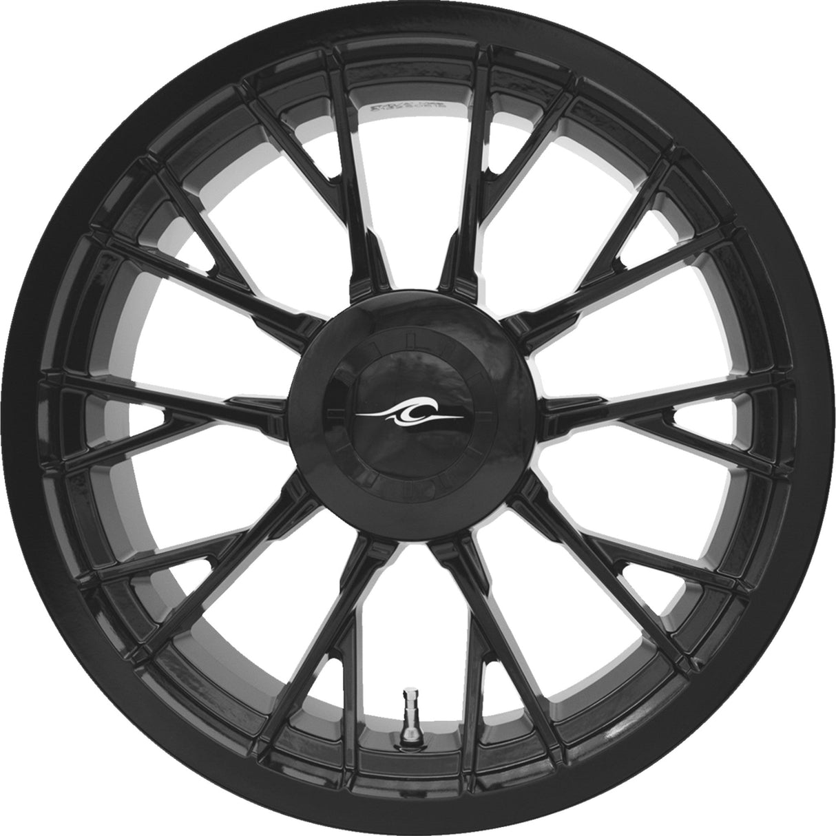 COASTAL MOTO 0202-2281 3D-MAR-187T-SB Marlin 3D Rear Wheel for Trike Wheel - Marlin 3D - Rear - Solid Black - 18x7 - Trike
