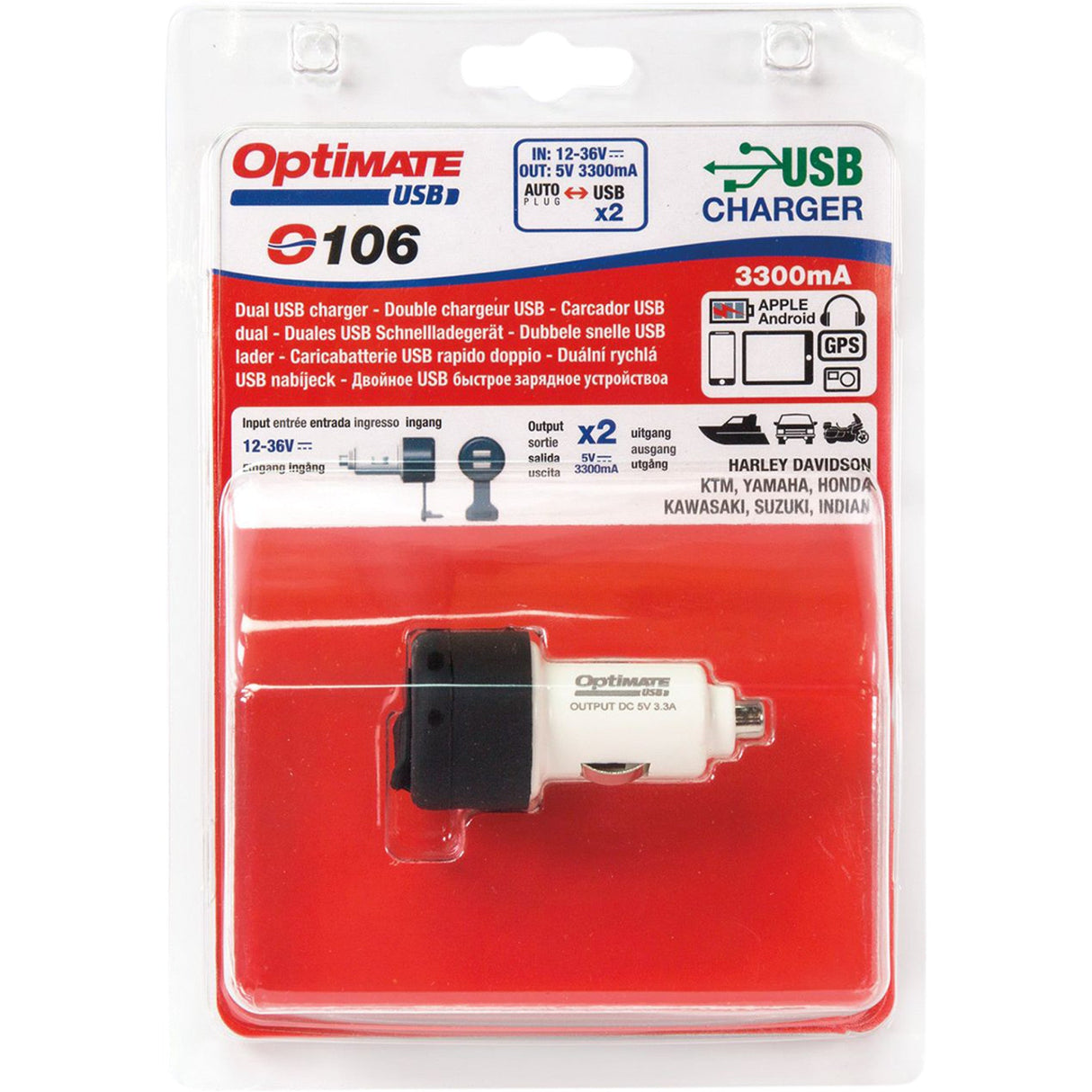 Tecmate OptiMate™ Dual USB Fast Charger - O-106
