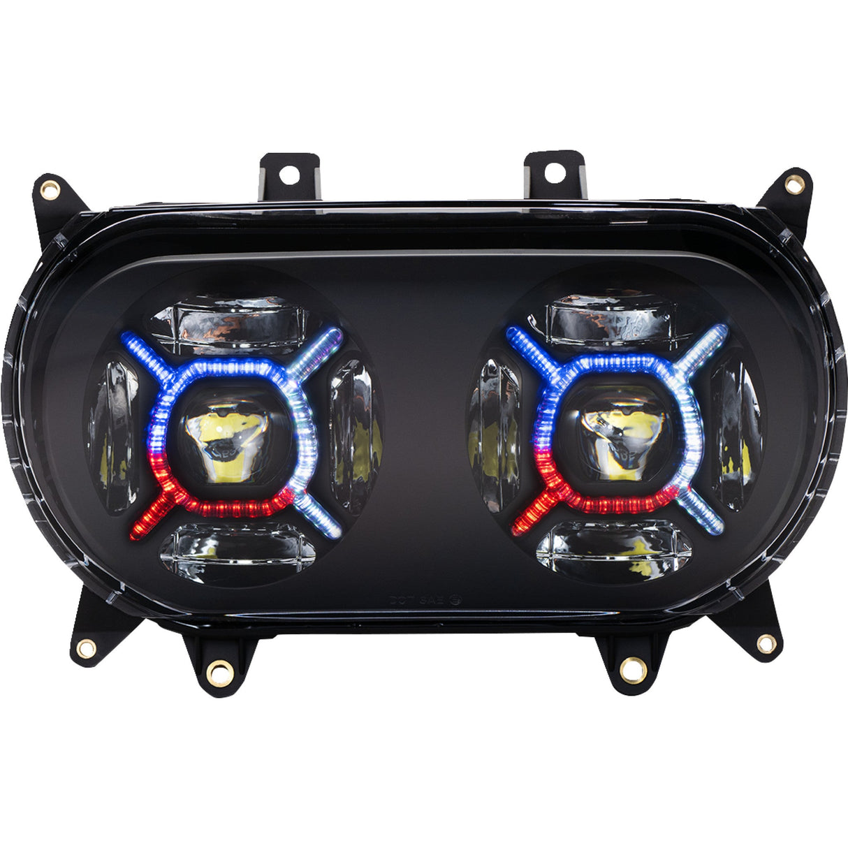 CUSTOM DYNAMICS 2001-2605 PG-RG-B ProGLOW™ Double-X LED Headlight - Black - Road Glide