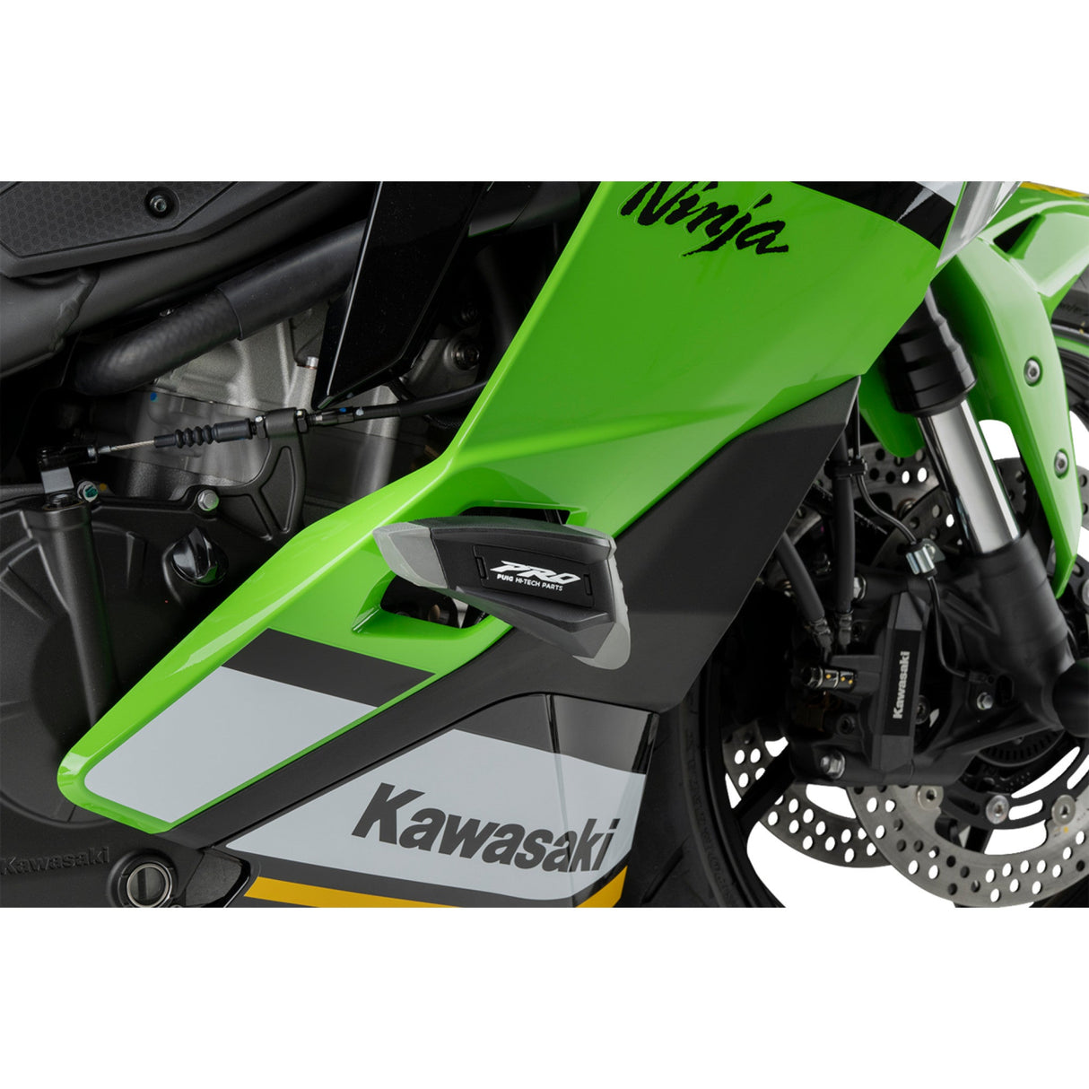 Puig Hi-Tech Parts Pro 2.0 Slider - 21837N Kawasaki Ninja / Ninja Edition / Ninja 40th Anniversary Edition 2024