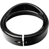 SLYFOX 2001-2732 1508-3111 Headlight Trim with Visor - Headlight Trim w/ Visor - 7" - Gloss