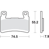 SBS 1721-1741 894HS HS Street Excel Sintered Front Brake Pads HS Brake Pads - Kawsasaki - 894HS