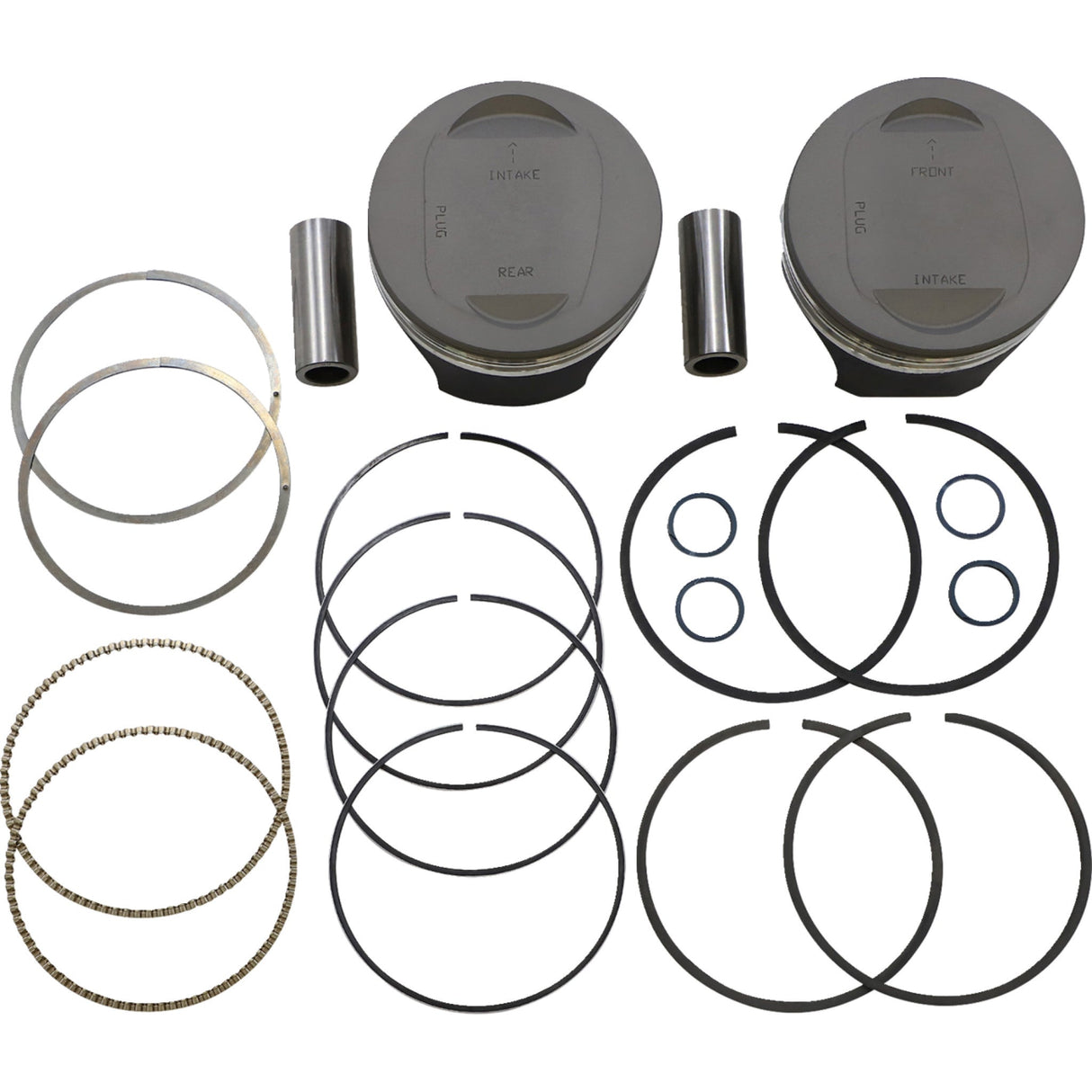 KB Performance Super-Duty Piston Kit 4.125" +0.010" 10.0:1 CR 96"-103" Twin Cam Bored to 117 Ci With - KB662LCA.010 For Harley Motorcycles 2007-2017