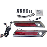 CUSTOM DYNAMICS 2040-2868 CD-SBL-DC-RC Saddlebag Latch Dual Color Accent Lights - Red - Chrome
