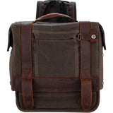 BURLY BRAND 3501-1420 B15-1002D Throw-over Saddlebag dark oak