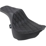 DRAG SPECIALTIES SEATS 0802-1072 Predator III Seat double diamond - black stitched - fxfb/s '18-'23