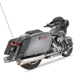 S&S Cycle 4-1/2" MK45 Performance Mufflers — Thruster Chrome Thruster - 550-0665 For Harley Touring 2017-2026