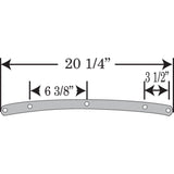 MEMPHIS SHADES 2310-0027 MEP6229 Road King Replacement Plastic - 17" - Solar