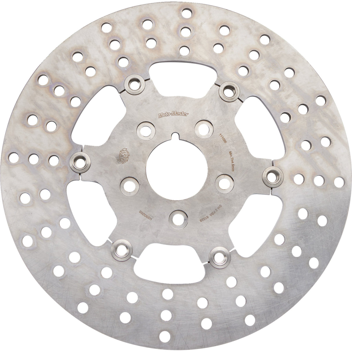 Moto-Master Brake Rotors Front Right Front Left Adrian - 111086-PU For Harley Motorcycles 1980-2006