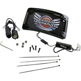 Custom Dynamics LED Radius License Plate Frame Black - TF06-BCM-B For Harley Touring 2014-2025