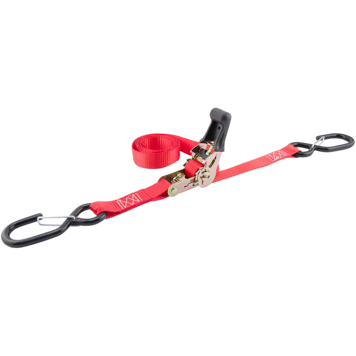 ERICKSON 3920-0403 05710 1" X 6' Soft-Grip Ratchet Strap 2-Pack Ratchet Straps - 1" x 6' - Red - Pair