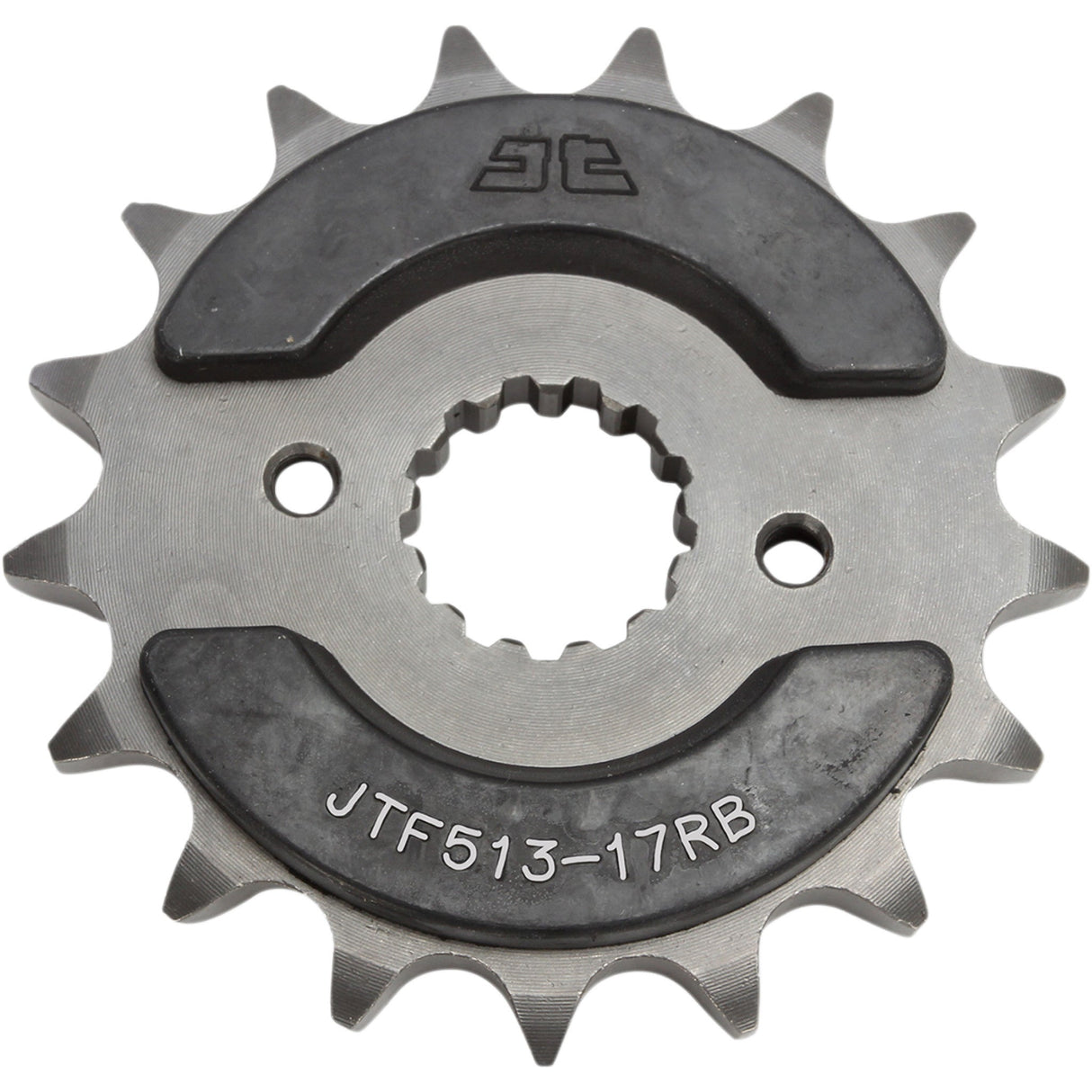 JT Sprockets Front Sprocket With Noise Dampener 17 Tooth - JTF513.17RB For Suzuki Motorcycles 1977-2008 | Kawasaki Motorcycles 1986-2003