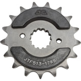 JT Sprockets Front Sprocket With Noise Dampener 17 Tooth - JTF513.17RB For Suzuki Motorcycles 1977-2008 | Kawasaki Motorcycles 1986-2003