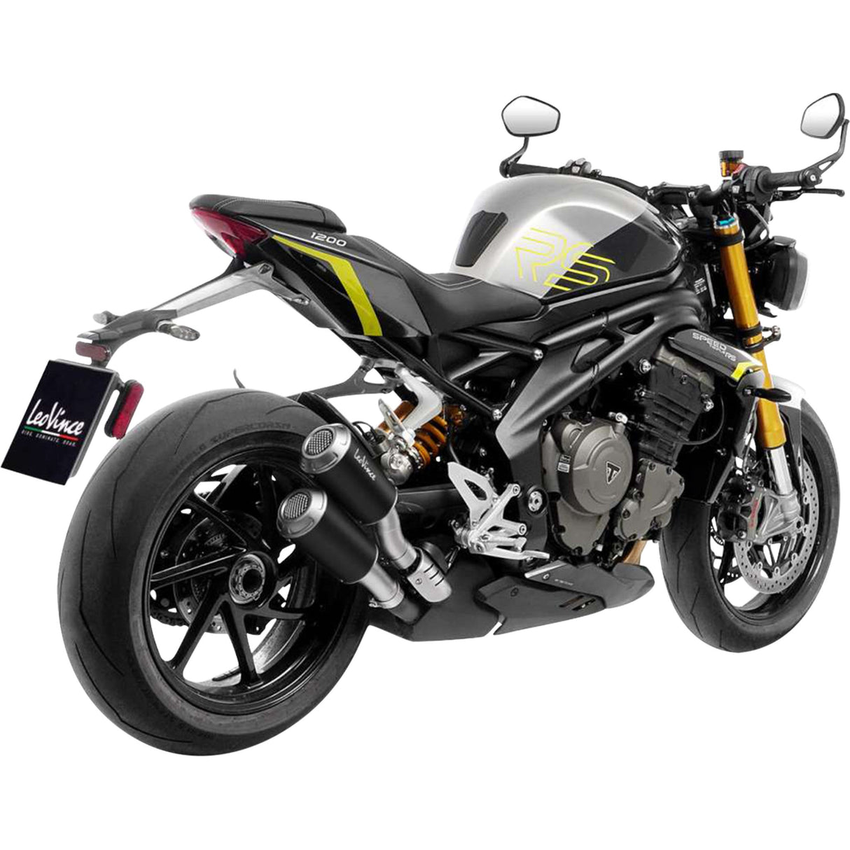 LEOVINCE 1811-4920 15271B LV-10 Black Edition Slip-on Muffler triumph speed triple 1200 rr/rs/rx