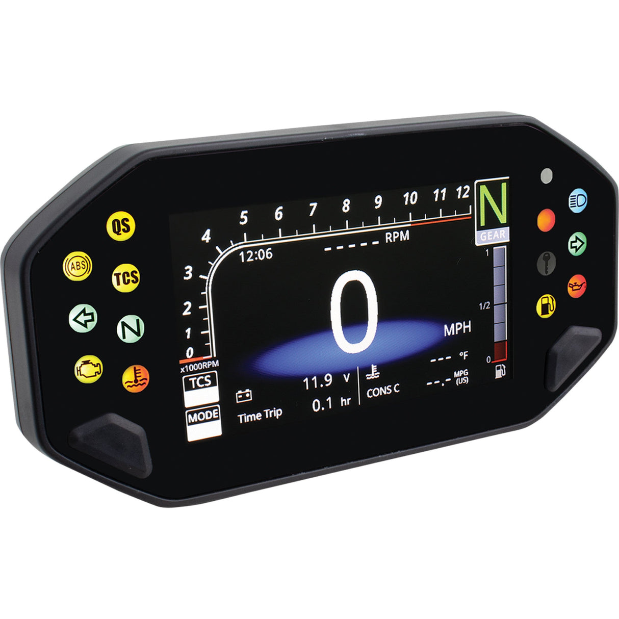 KOSO NORTH AMERICA 2210-0567 BA081000 RX-4 Multifunction Speedometer/Tachometer TFT Multifunction Meter - RX-4 - Yamaha - MT-07 | MT-09