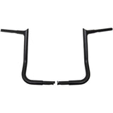 FAT Baggers INC. 1-1/4" EZ Install Pointed Top Handlebar 14" Black - 905014-B For Harley Touring 1986-2022