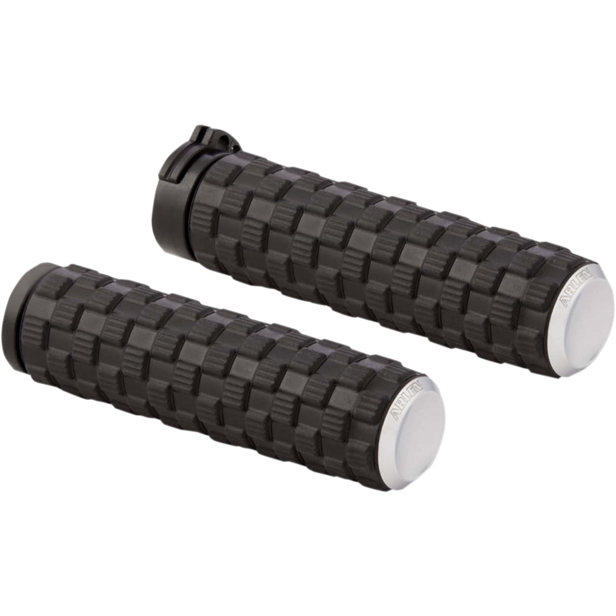 Arlen Ness Air Trax Grips TBW Chrome - 07-353 For Harley Motorcycles 2008-2025