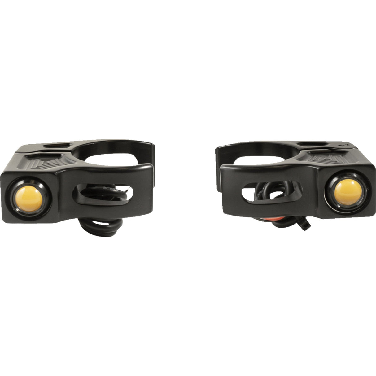 JOKER MACHINE 2020-2146 05-222-1 Fork Mount Turn Signals - 49 mm - Amber - Black