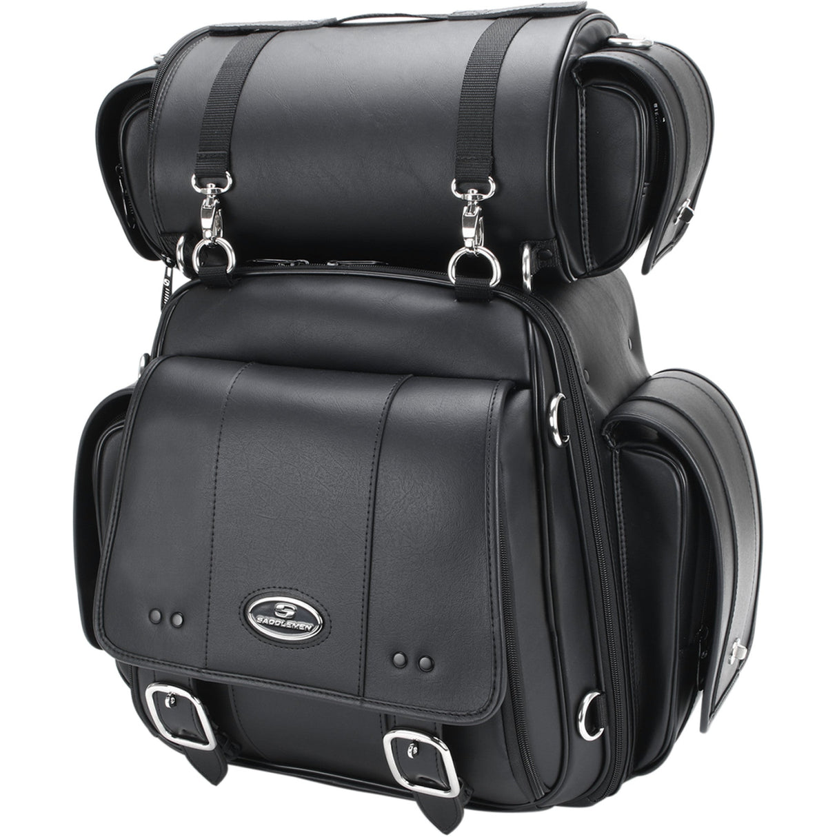 SADDLEMEN 3515-0171 3515-0171 Sissy Bar Bag with Roll Bag Sissy Bar Bag - CD3600