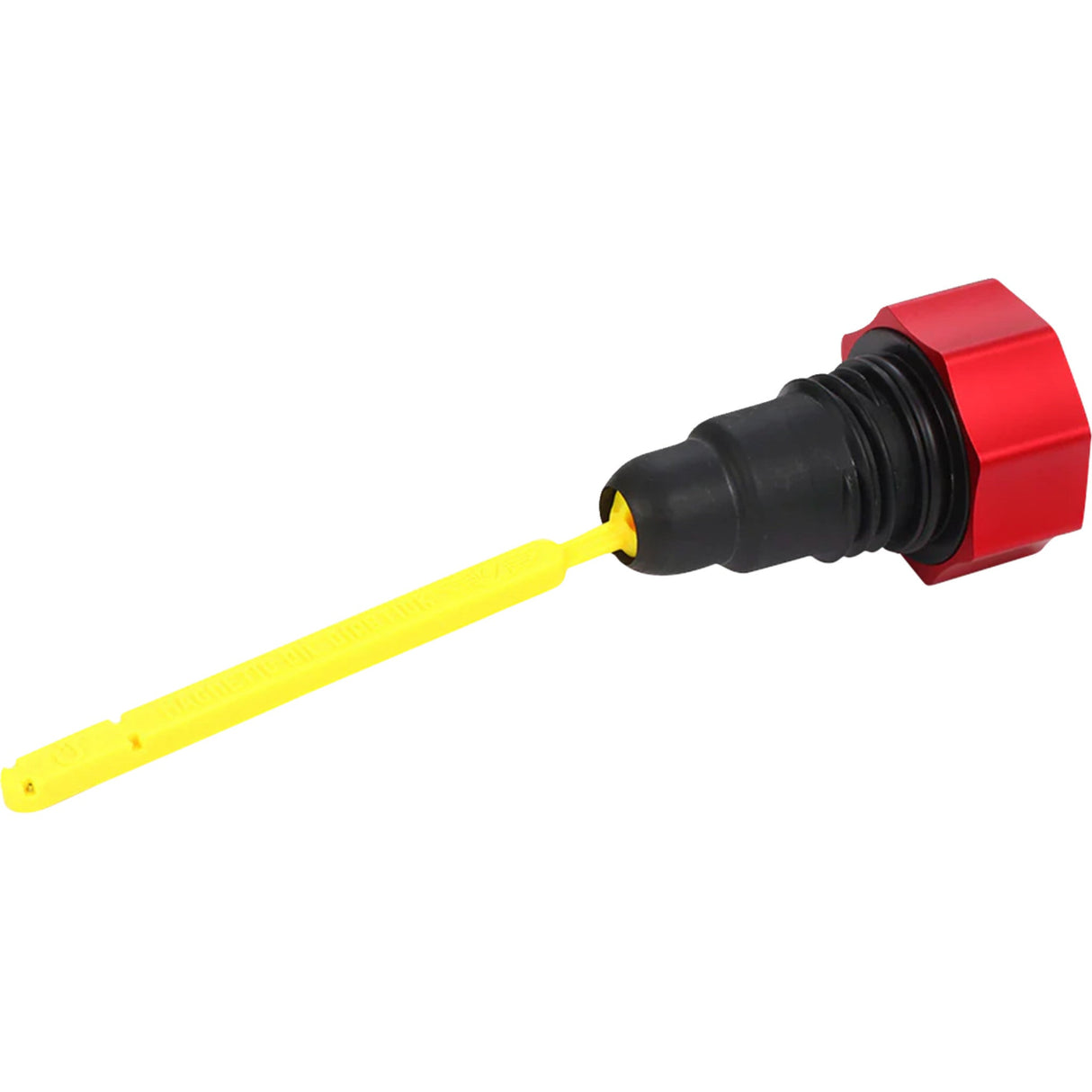 Figurati Designs Performance Magnetic Oil Dipstick Curved Red - FDP01-TCSM-R For Harley Touring 2007-2016
