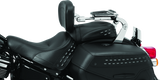 Kuryakyn 7080 Fixed Mounts Multi-purpose Driver & Passenger Backrest 18-Up Softail Black