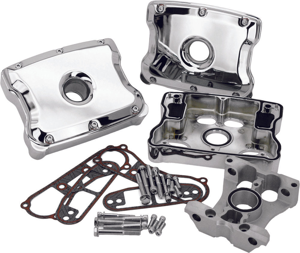 Harddrive Rocker BOX Kit EVO Chrome Pair - 037025 For Harley Motorcycles 1984-1999