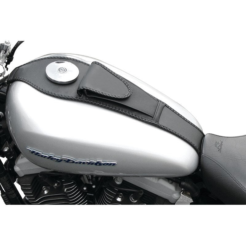 Mustang Motorcycle Tank Bib Black - 93322 For Harley Sportster 2004-2021