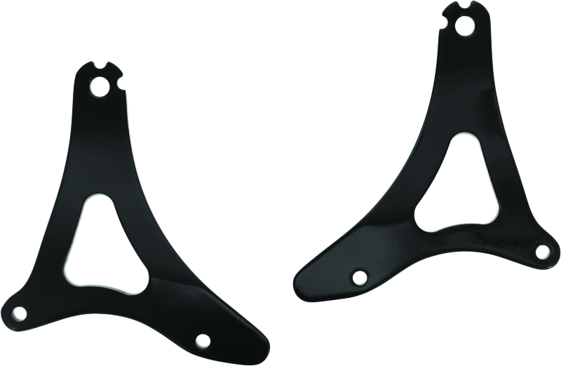 Kuryakyn Fixed Mounts Multi-Purpose Driver & Passenger Backrest Black - 7087 For Harley Touring 2014-2026