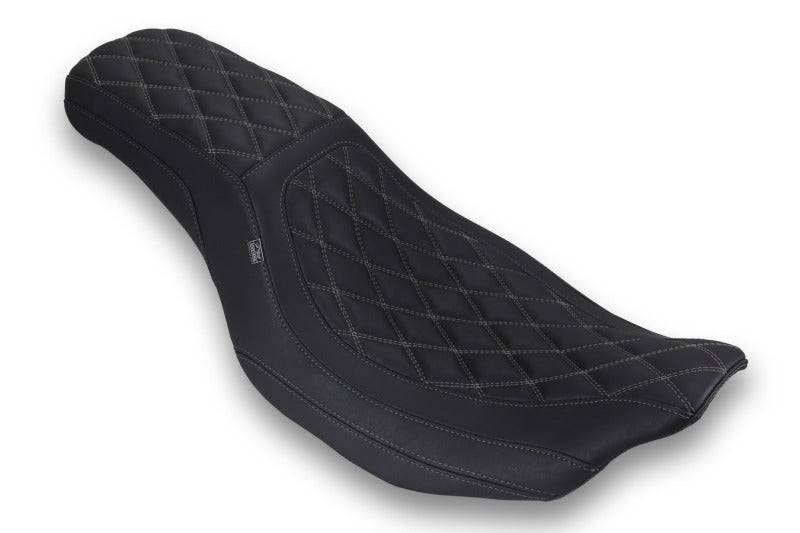 Mustang Motorcycle Dble Diamond Low Squareback CVO Road Glide (ST), Rd Glide And Str Glide Black Gm - 88514GM For Harley Touring 2023-2026