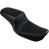 LePera Kickflip Seat — Pleated Black - LN-591PT For Harley Dyna 1999-2003