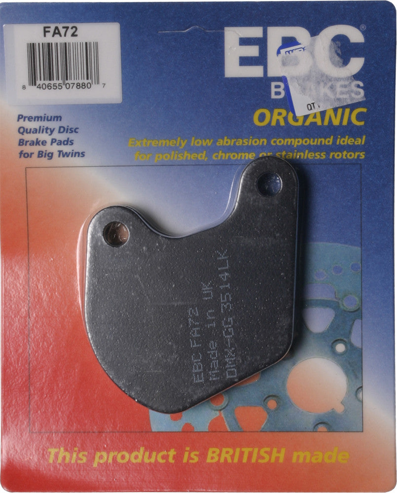 Ebc 15-72 FA72 BRAKE PADS FA72 ORGANIC