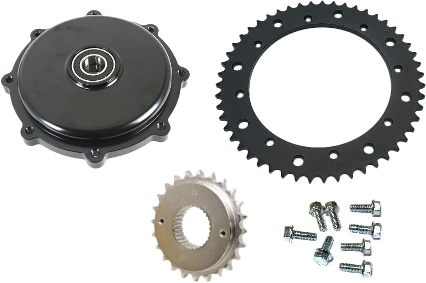Harddrive 201408 Cush Drive Chain Conv Kit Chrome ` For Harley Touring 2017-2022