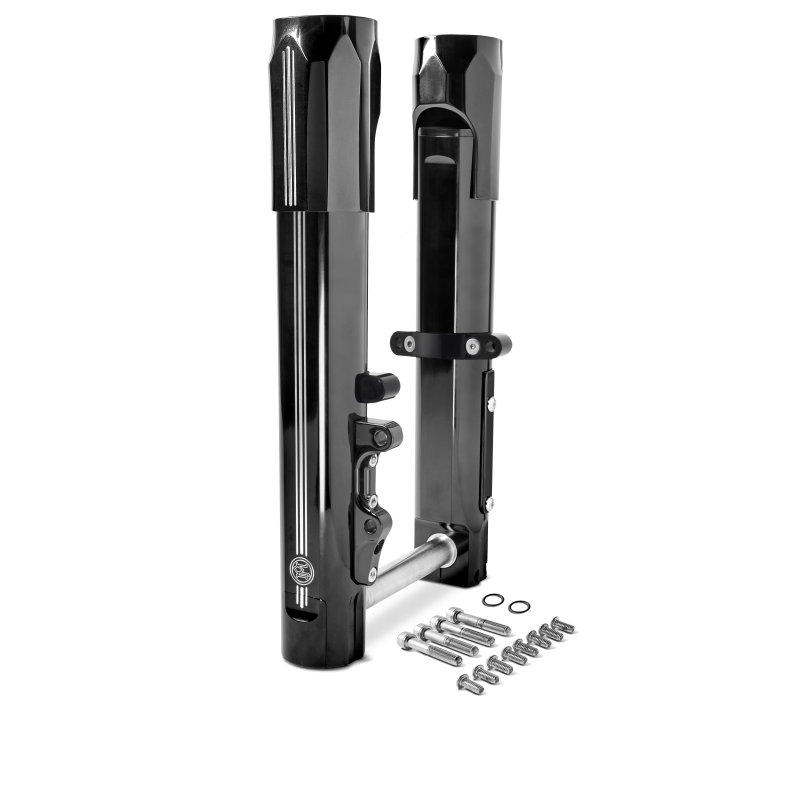 Performance Machine Leg Assembly Contrast Cut - 0208-2174-BM For Harley Touring 2014-2021