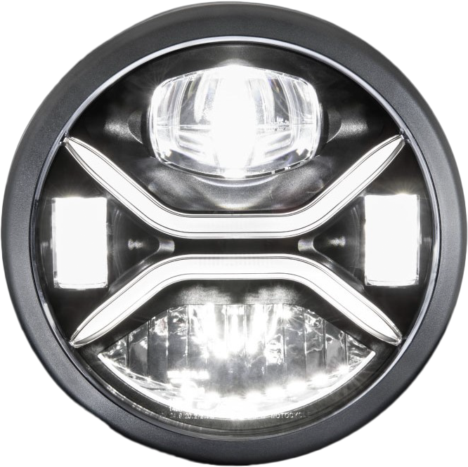 Koso North America 28-61024 GA030100 7" ZENITH LED HEADLIGH H4 PLUG