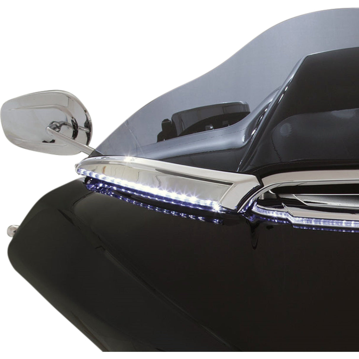 CIRO 2040-2215 11050 Horizon LED Lighted Windshield Trim - Chrome - FLTR