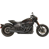 Bassani Xhaust 2-Into-1 Road Rage Exhaust System Black - 1S94RB For Harley Softail 2018-2024