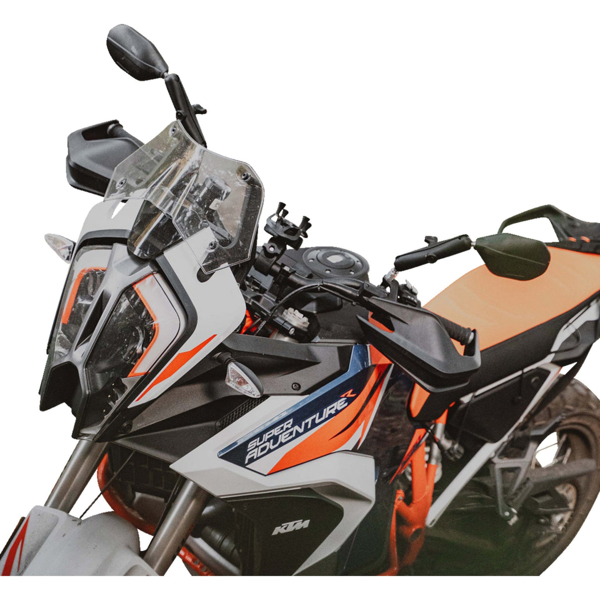 RAM MOUNTS 0640-1719 RAM-B-349-M1015-C-46 Tough-Mirror™ Kit with M10-1.25 Bases/M10-1.5 Adapters - Long Arm Tough-Mirror™ - Side View - Oval - Black - Left/Right - Long Arm
