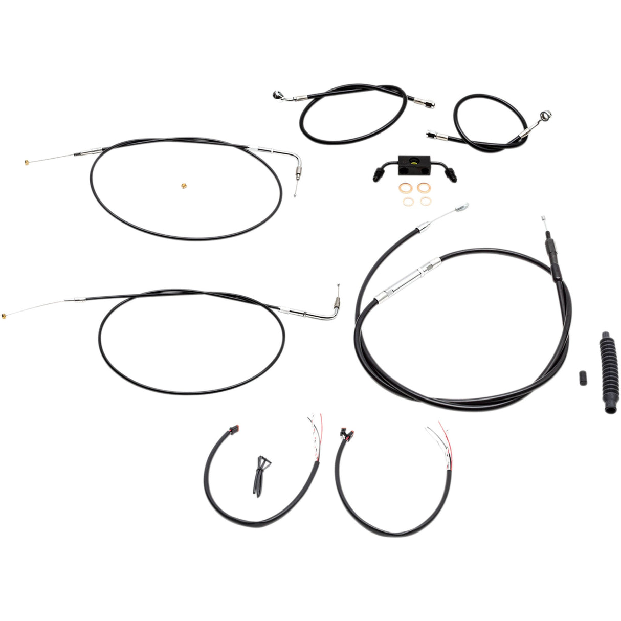 La Choppers Complete Cable Kit - LA-8231KT2-13B For Harley Fat Bob 2012-2017