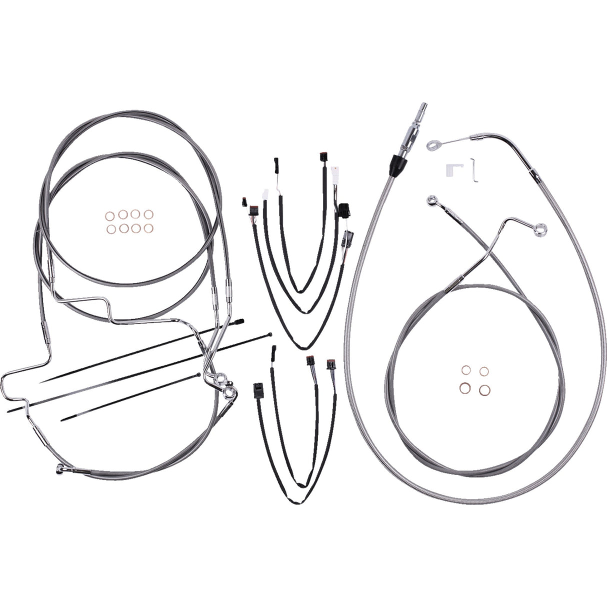 MAGNUM SHIELDING 0662-1090 5891191 XR Handlebar Installation Kit - Stainless Steel/Chrome