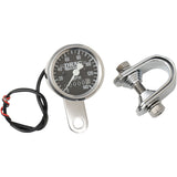 DRAG SPECIALTIES 7805-6843 1-7/8" 140 MPH Mini Mechanical Speedometer Speedometer - Black - 2:1 Ratio - 1-7/8"