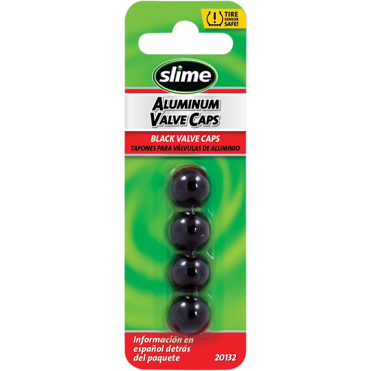 SLIME 0361-0072  21032 Valve Stem Cap s - black - 4 pack