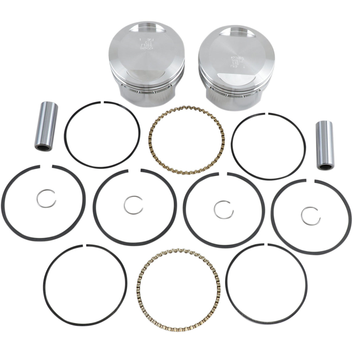 WISECO K1700 K1700 High-Performance Piston Kit Piston Kit - Standard - S1 Buell 1200 cc