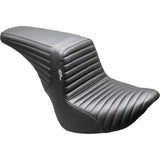 LePera Kickflip Upfront Seat Pleated Black FL FX - LYU-590PT For Harley Softail 2018-2025