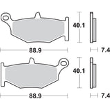 SBS 1721-1656 833LS LS Street Excel Sintered Rear Brake Pads LS Brake Pads - Suzuki - 833LS