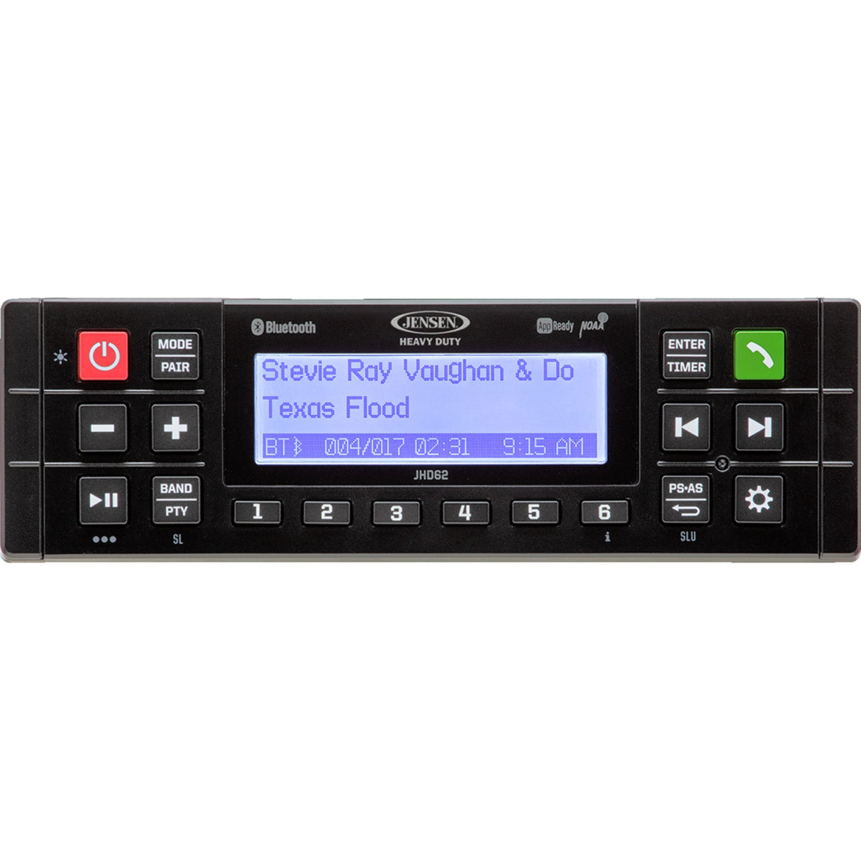 JENSEN 4401-0278 JHD62B Heavy Duty Bluetooth Stereo Bluetooth Stereo
